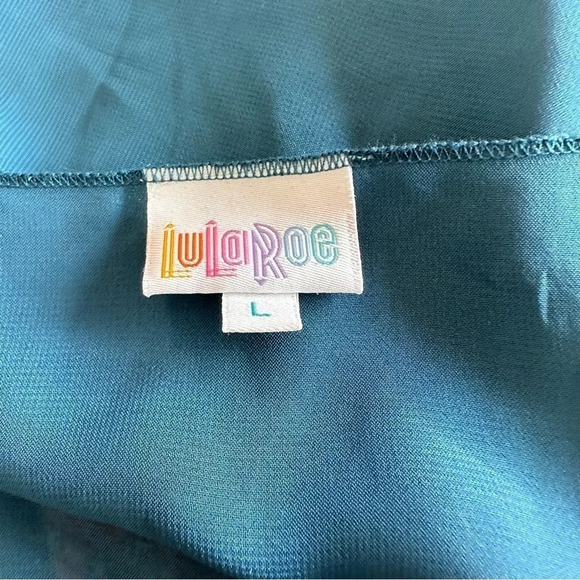 Lularoe L blue sheer draped kimono duster Whimpsygoth Fairycore Event - Picture 6 of 6